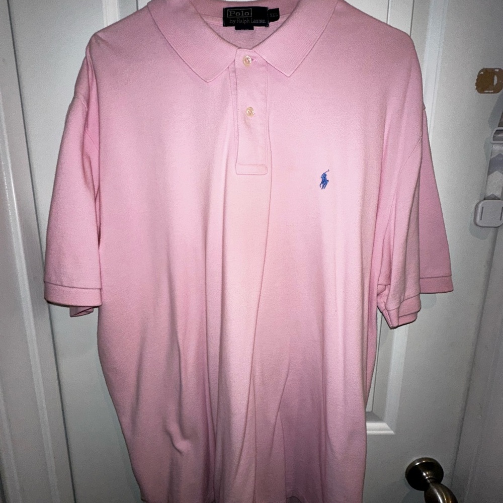 Ralph Lauren Pink Polo Shirt Classic Piqué
